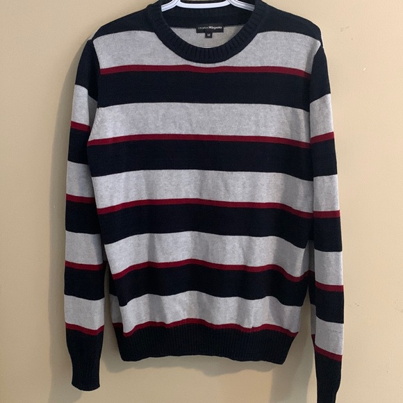 Knit Striped Long Sleeve Sweater - Picture 1 of 3